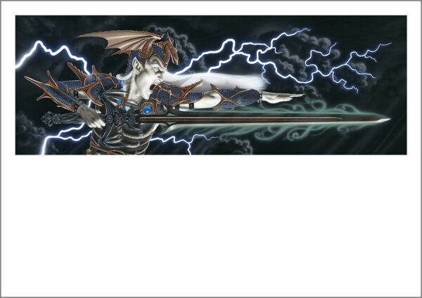 Paravent Elric 1995 role-playing screen (format A3,29,7x42 cm)