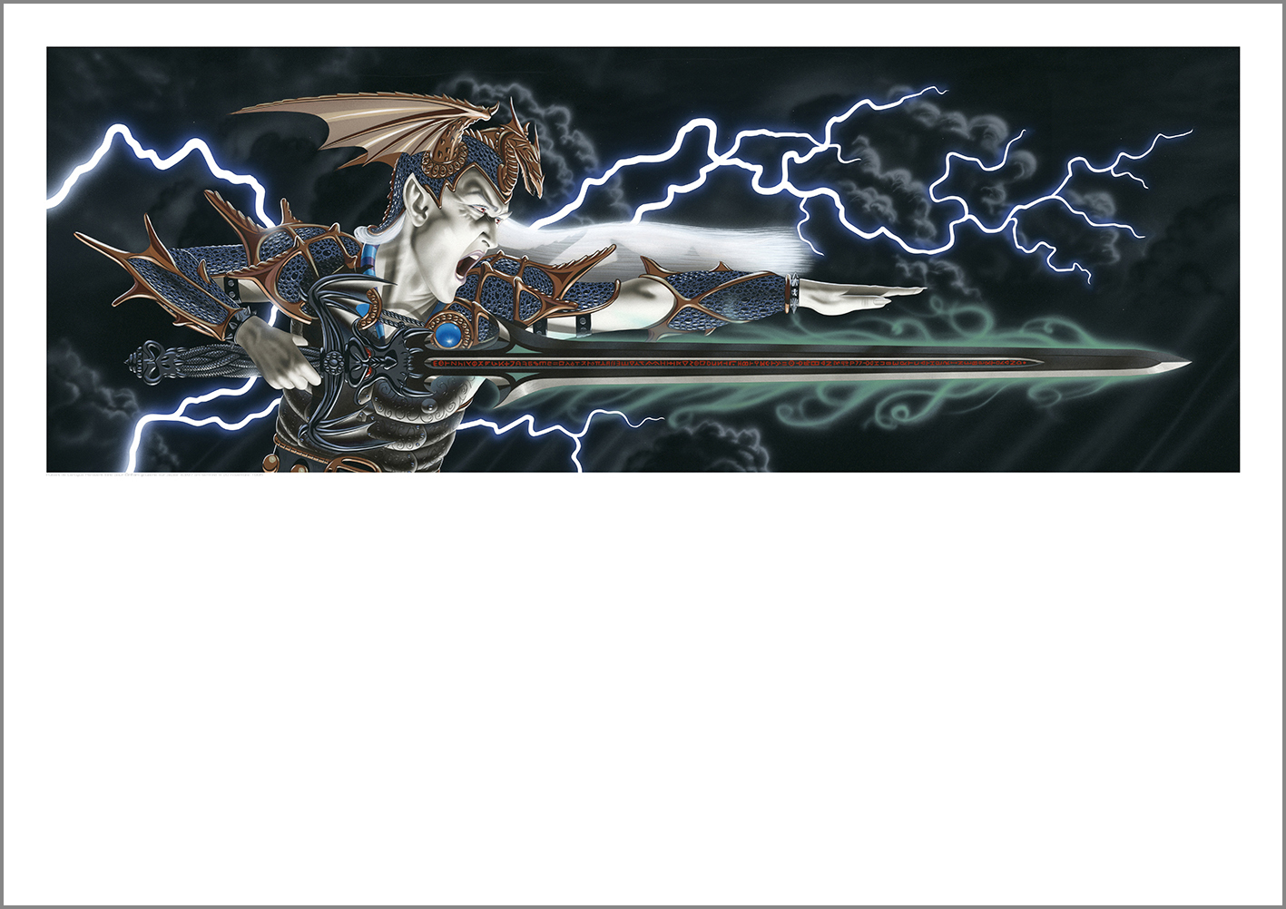 Paravent Elric 1995 role-playing screen (format A3,29,7x42 cm)