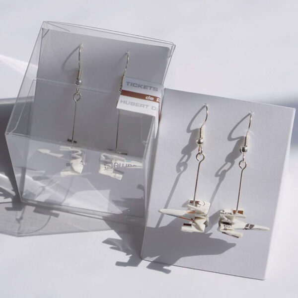 Boucles d'oreilles en ticket de métro star wars – Image 2