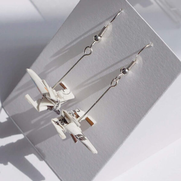 Boucles d'oreilles en ticket de métro star wars – Image 3