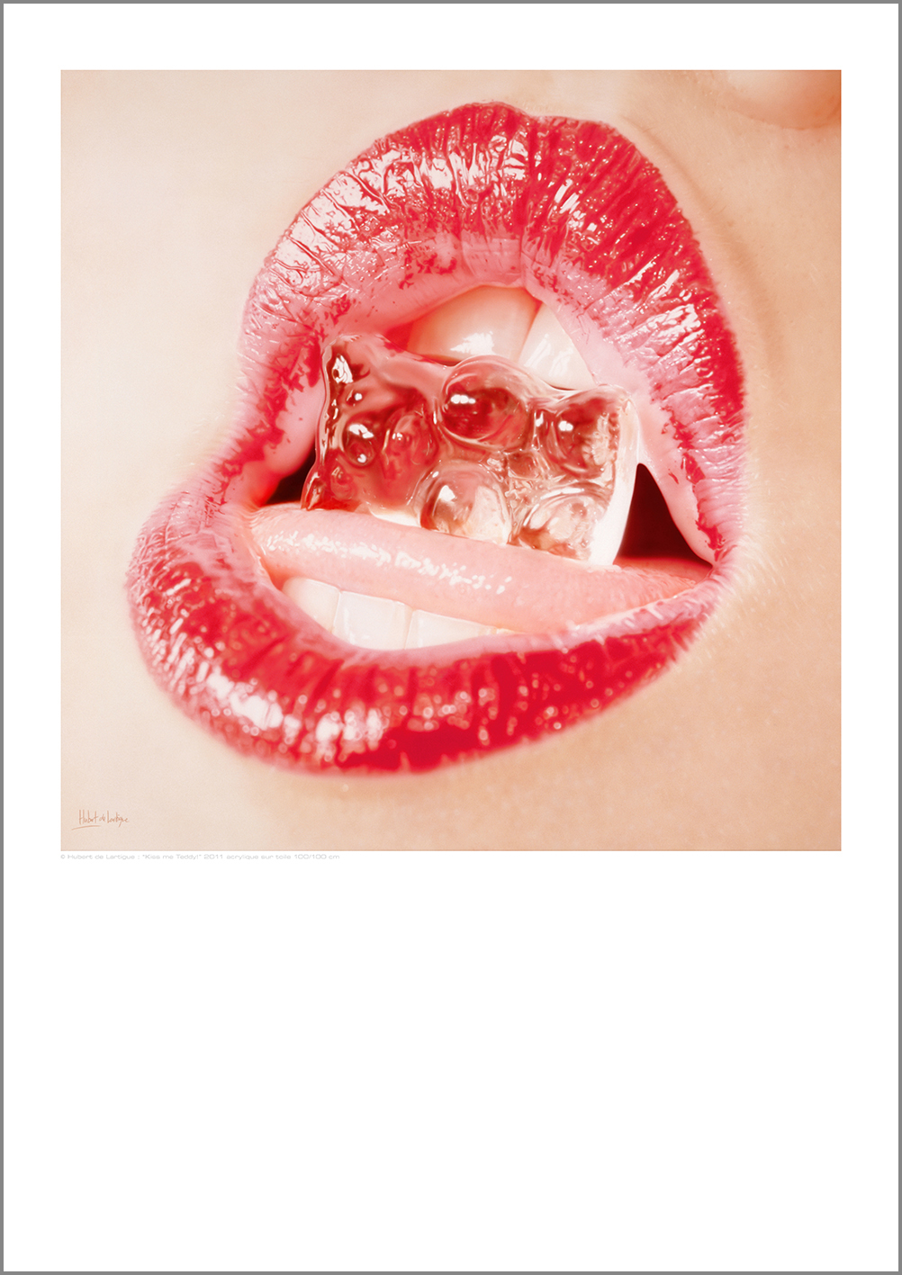 Kiss me Teddy (format A3,29,7x42 cm)
